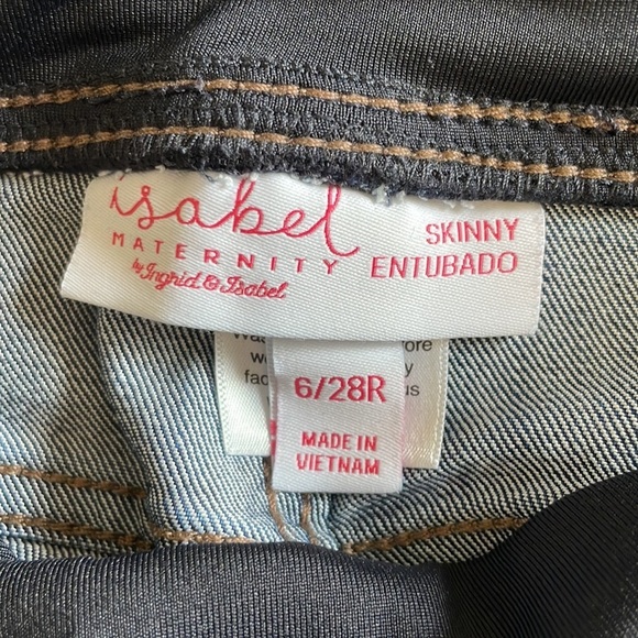 Isabel Maternity Skinny Jeans Blue Color Size 6/28R - Picture 5 of 13